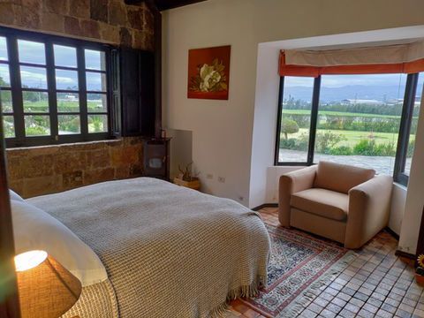 Habitación con vista a los jardines de Hacienda Hato Verde
